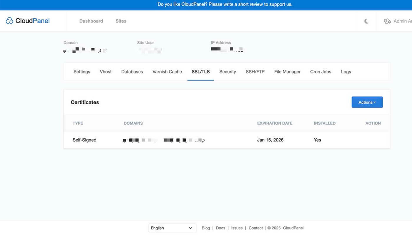 申请免费的 SSL 域名证书